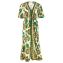 Maryan Mehlhorn Perceptions Kaftan Cream Green