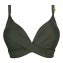 Annadiva Swim Plain Twist Bikinitop Olive