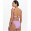 Beachlife Purple Swirl Plunge Bikinitop