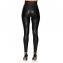 Ready-to-Wow Faux Leather Corrigerende Legging Black