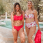 Annadiva Swim Smocky Bralette Bikinitop Dark Coral