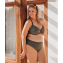 Annadiva Swim Smocky Voorgevormde Balconette Bikinitop Olive