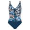 Sunflair Badpak Blauw Print