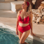 Annadiva Swim Sunset Haarband Cerise