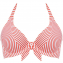 Freya Swim Totally Stripe Halter Bikinitop Flame