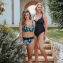 Annadiva Swim Tropics Vouwbroekje Petrol