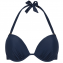 Beachlife Black Iris Voorgevormde Halter Bikinitop Donkerblauw
