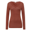 Hanro Woolen Lace Longsleeve T-shirt Marsala