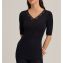 Hanro Woolen Lace T-shirt Zwart