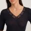 Hanro Woolen Lace T-shirt Zwart