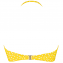 Beachlife Yellow Dot Bandeau Bikinitop