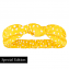 Annadiva Yellow Dot Haarband