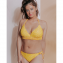 Beachlife Yellow Dot Padded Triangle Bikinitop