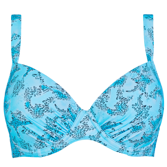 Annadiva Swim Safari Voorgevormde Balconette Bikinitop Azul