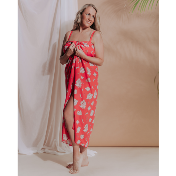 Gezondheid schoenen Harde wind Annadiva Swim Sari Pareo Coral - Annadiva