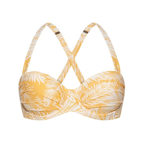Beachlife Palm Glow Bandeau Bikinitop