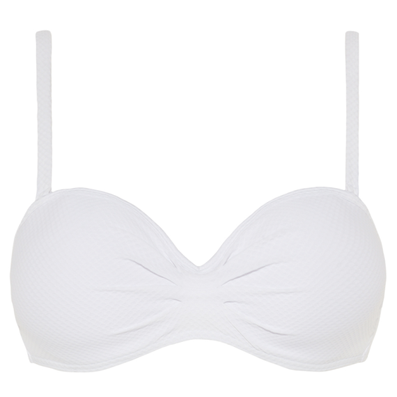 White Padded Bandeau Bikinitop
