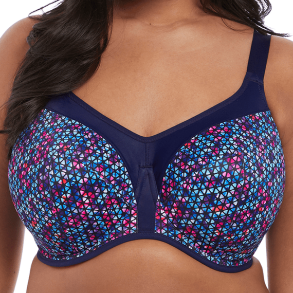 Elomi Energise Sport BH met Beugel Navy Geo Annadiva
