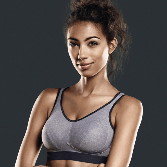 Te voet Dekking voedsel Anita Extreme Control Sport BH Heather Grey - online bij Annadiva