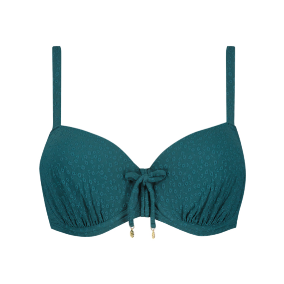 Cyell Flora Teal Voorgevormde Bikinitop 