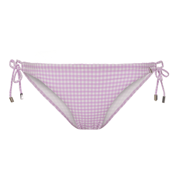 Lilac Check Strikbroekje
