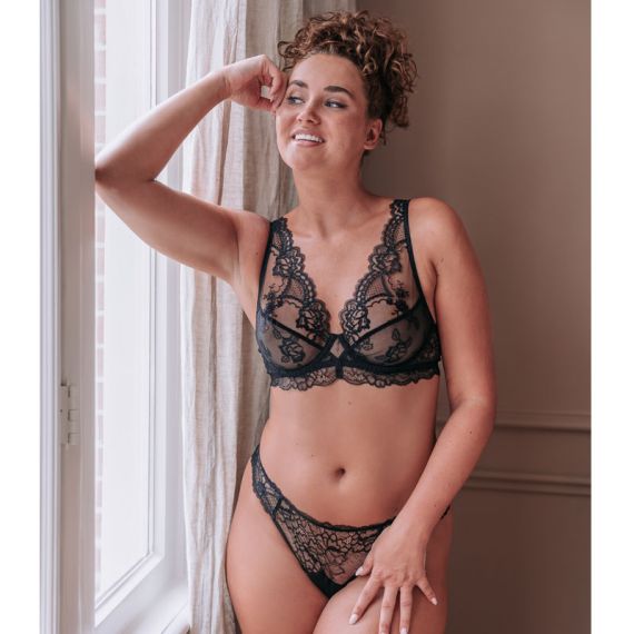 String Lise Charmel Je T'aime Un Peu Beaucoup – Taille 2 (FR40/EU38/US/UK M) – Blanc
