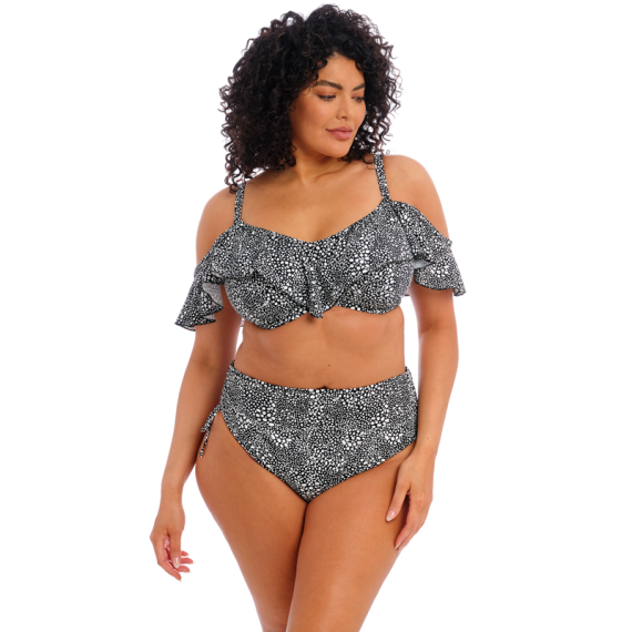 SHEKINI Dames Sportieve Ruched Korte Rok Hoge Taille Zwemrok Badpak Ingebouwde Bikinibroekje Casual Badrok(S,B-wit