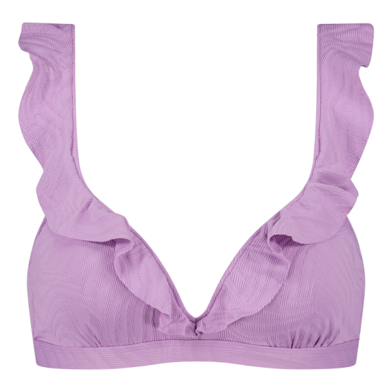 Beachlife Purple Swirl Plunge Bikinitop