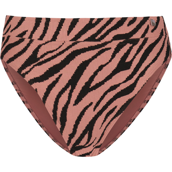 Rose Zebra High Waist Bikinibroekje
