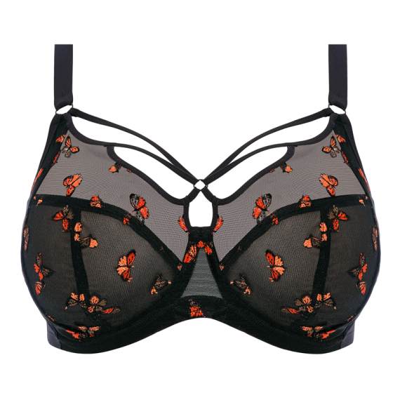 Elomi Sachi Plunge BH Black Butterfly