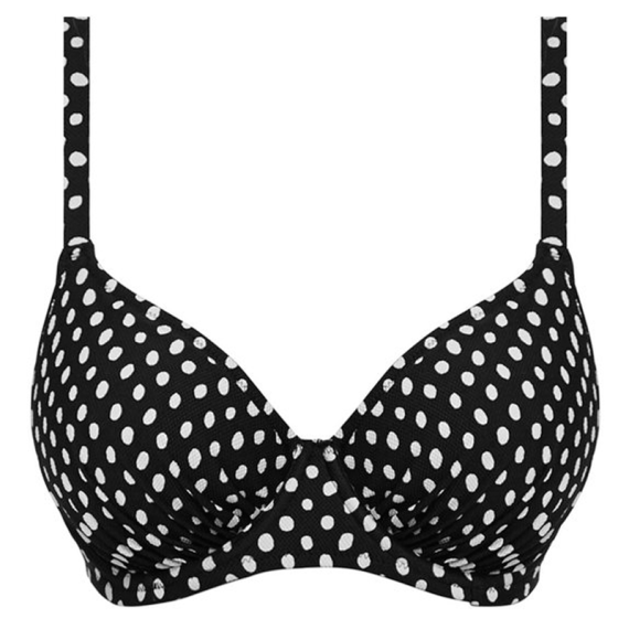 Santa Monica Black & White Full Cup Bikini Top from Fantasie