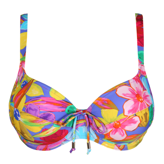 Krijgsgevangene Tegenhanger kijken PrimaDonna Swim Sazan Beugel Bikinitop Blue Bloom - Annadiva