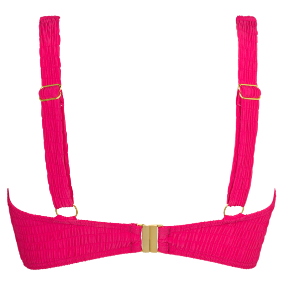Annadiva Swim Smocky Bralette Bikinitop Dark Coral