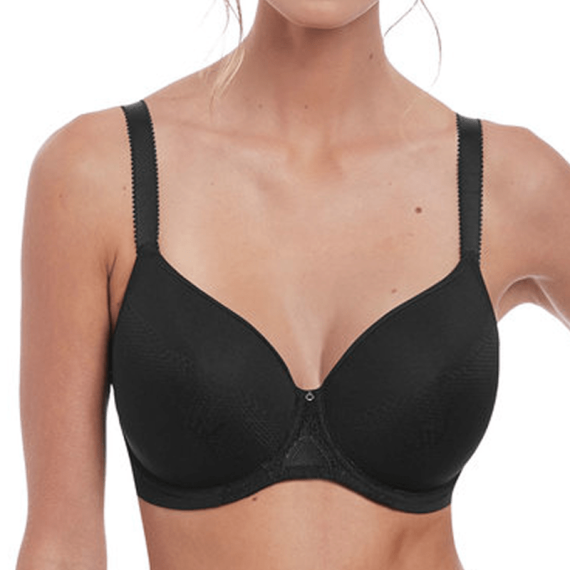 FANTASIE Reflect Underwire Bandless Spacer T-Shirt Bra Women's T-Shirt Bra ( 1-Pack), White/lush garden