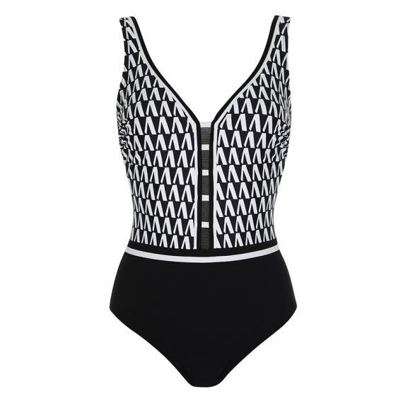Speedo Endurance Fit Splice Muscleback Badpak Zwart/Rood Dames
