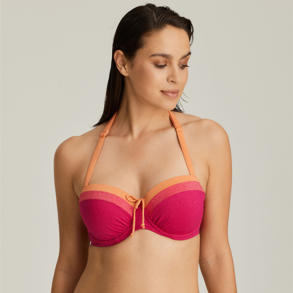 PrimaDonna Swim Tanger Voorgevormde Balconette Bikinitop Pink Sunset