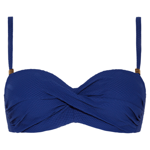 Cyell Texture Bandeau Multiway Bikinitop Blue
