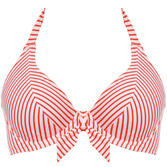Totally Stripe Halter Bikinitop