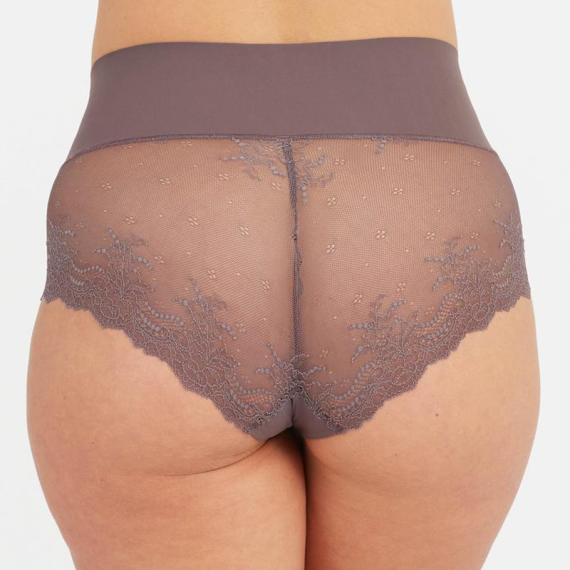Spanx Undie-tectable Lace Hipster Graphite Purple