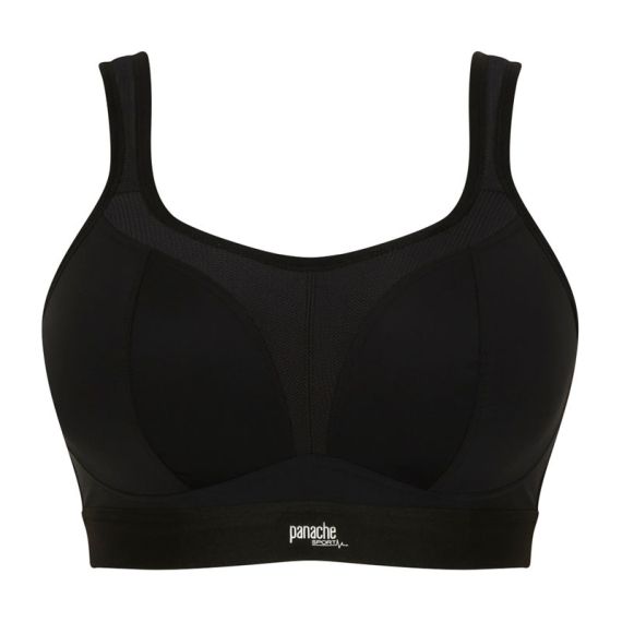 Panache Sport Voorgevormde Sport BH Zonder Beugels Black