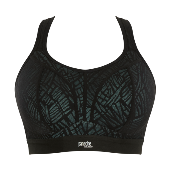 Panache Sport Voorgevormde Sport BH Zonder Beugels Black Ice Blue
