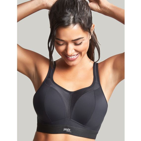 Panache Sport Voorgevormde Sport BH Zonder Beugels Black