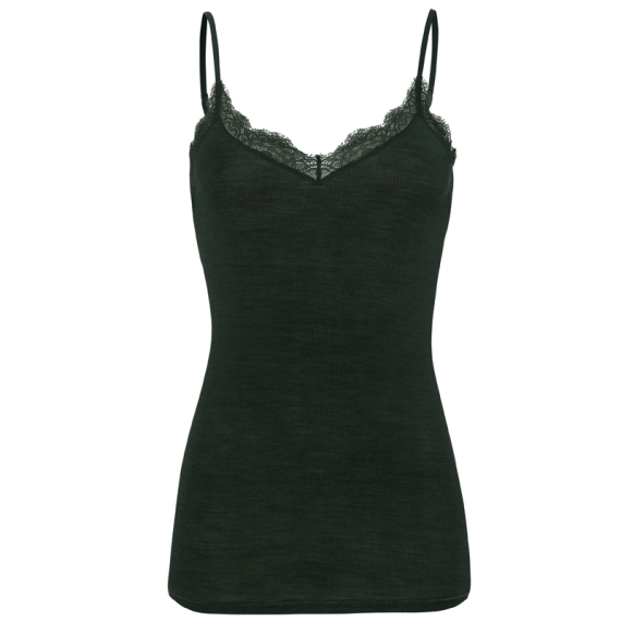 Woolen Lace Top met Spaghettibandjes