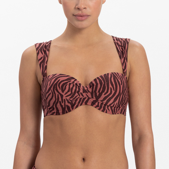 Beachlife Zebra Multiway Bikinitop