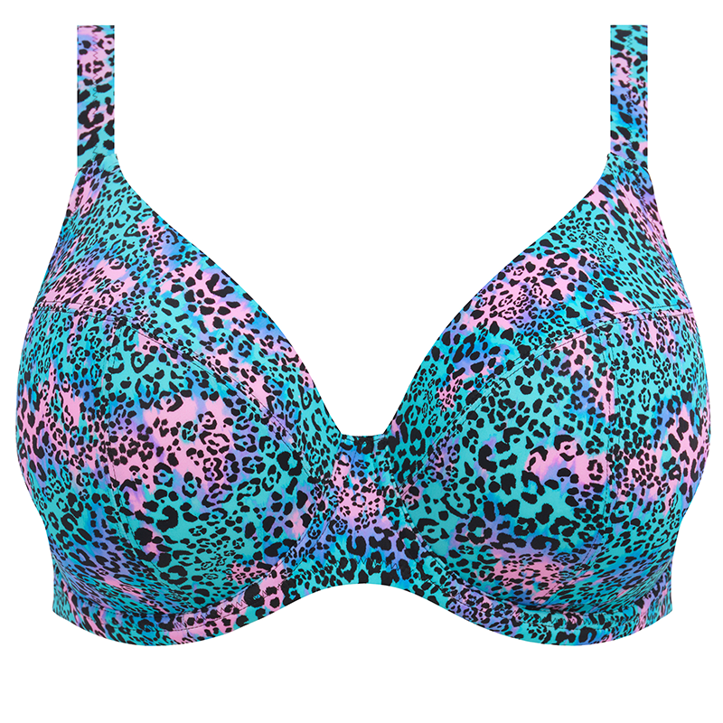 Elomi Swim Electric Savannah Plunge Bikinitop Leopard Annadiva