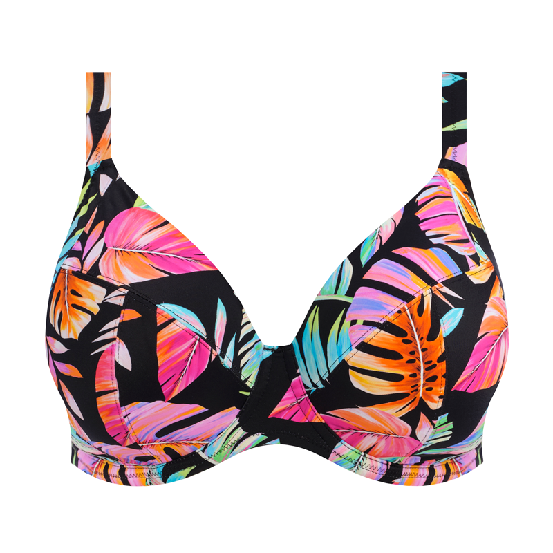 Elomi Swim Tropical Falls Plunge Bikinitop Black Annadiva